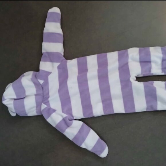 12-18m Fleece Hooded Fleece Suit with Ears Winter Warm - Picture 3 of 8